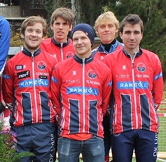 Tredje plats på Smålandskavlen 2014: Albin Ridefelt, David Lingfors, Rassmus Andersson, Oskar Sjöberg, Matt Ogden. 