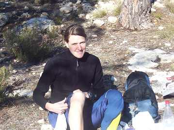 Billan under ett träningsläger med OK Linné i Spanien 2003.