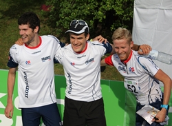 Lucas Basset, Nicolas Rio, Frederic Tranchand, VM-brons i stafett.