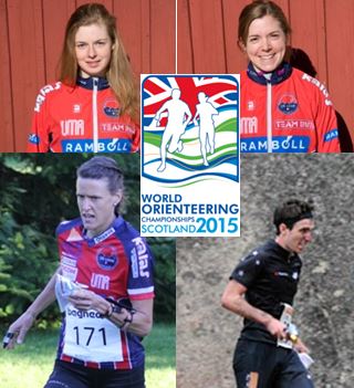 Catherine Taylor, Samantha Saeger, Annika Billstam och Matt Ogden är uttagna till VM (Foto: Peter Ridefelt, Orienteering Australia, m.f.)