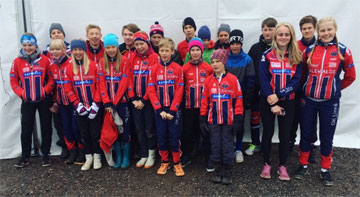 Ungdomslöparna på Tiomila 2016.